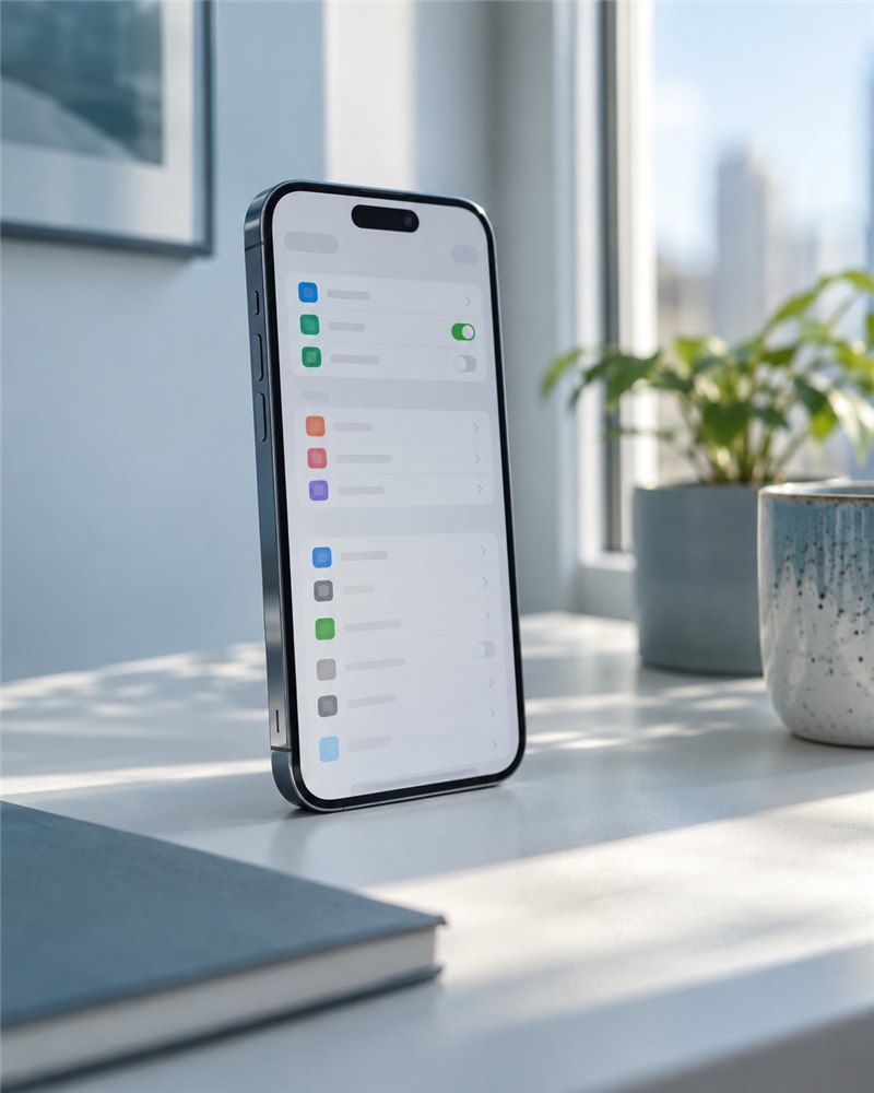 iPhone设备蜂窝数据与无线网络设置场景